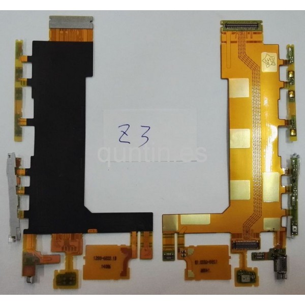 Flex principal con componentes para Sony Xperia Z3, D6603, D6643, D6653