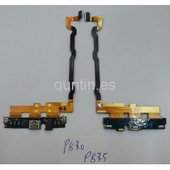 Flex de conector USB, microfono, leds LG Optimus P875 / F5 / L7 4G